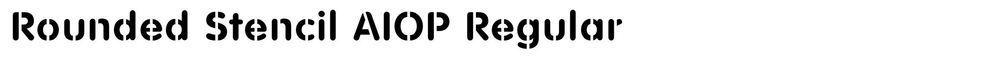Rounded Stencil AIOP Regular image
